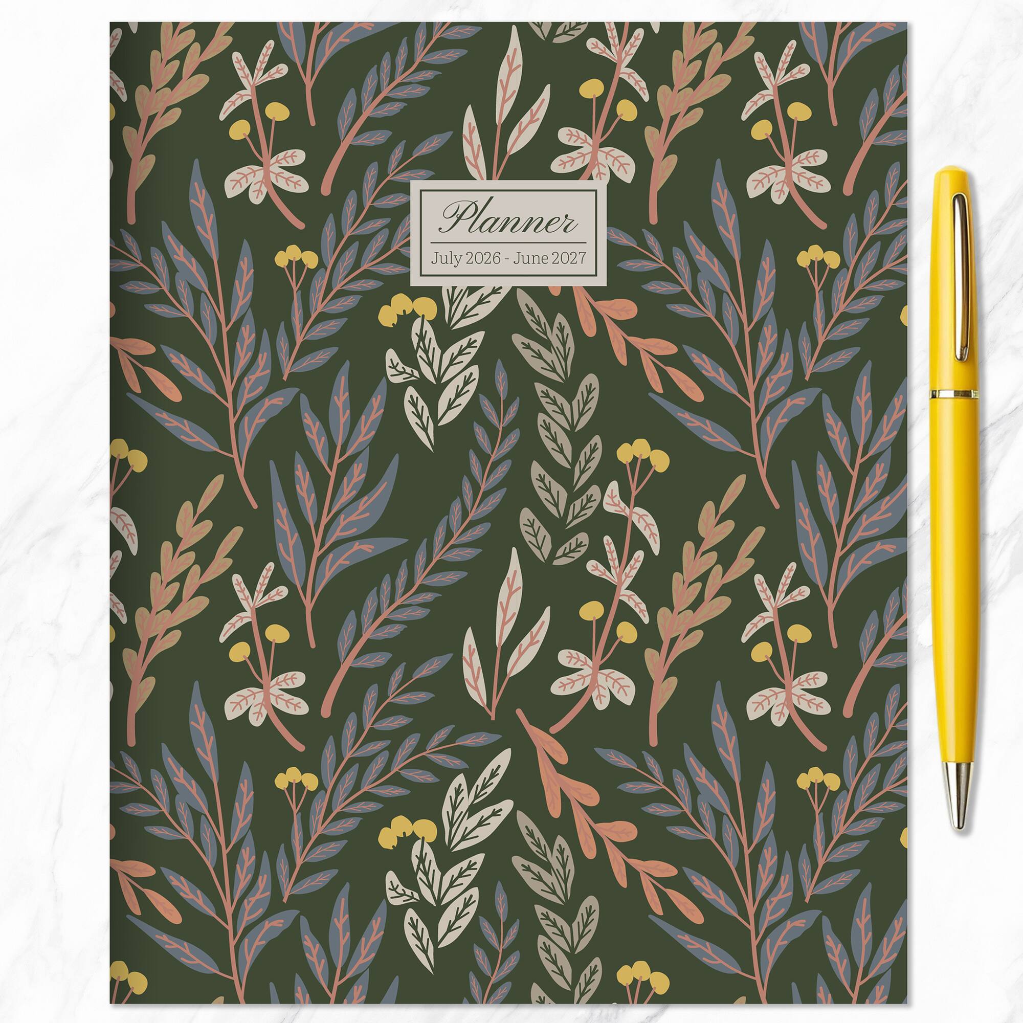 TF Publishing Medium 2026-27 Trailing Blooms Monthly Planner